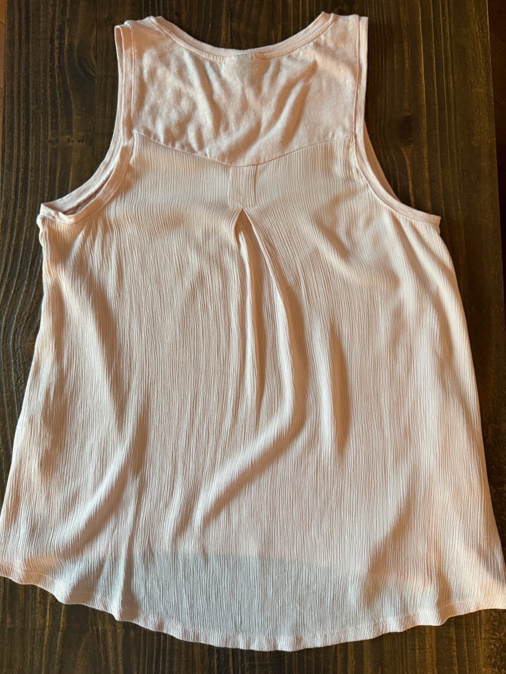 Universal Thread Peach Pleated-Back Sleeveless Tank